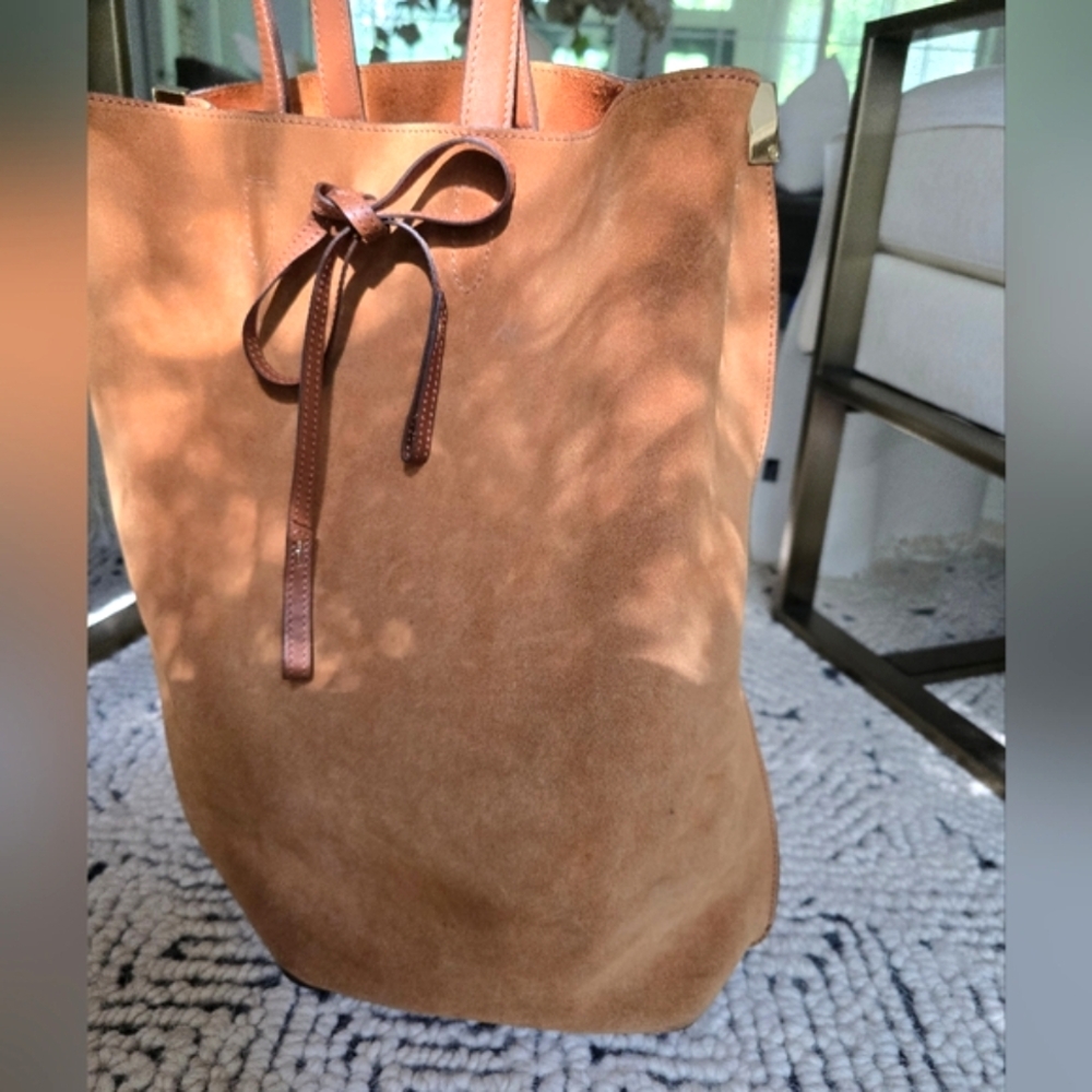 🌟Maison Margiela Caramel Brown Suede Tote Bag - Picture 2 of 10